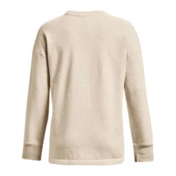 Under Armour Womens UA Rival Fleece Oversized Crew Sweatshirt -Under Armour Shop Rebel 62383901 04 grey hi res