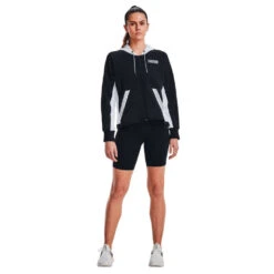 Under Armour Womens Rival Full Zip Hoodie -Under Armour Shop Rebel 62384401 01 black hi res