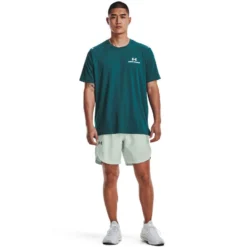 Under Armour Mens UA Rush Energy Tee 7 Under Armour Mens UA Rush Energy Tee -Under Armour Shop Rebel 63320201 02 green hi res
