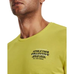 Under Armour Mens UA Front Of Class Mood Tee 7 Under Armour Mens UA Front Of Class Mood Tee -Under Armour Shop Rebel 63322001 02 yellow hi res