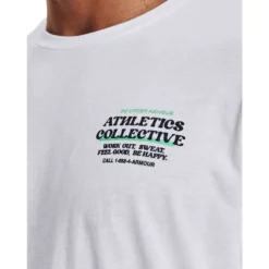 Under Armour Mens UA Front Of Class Mood Tee -Under Armour Shop Rebel 63322101 02 white hi res