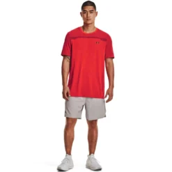 Under Armour Mens Seamless Tee -Under Armour Shop Rebel 63322601 02 red hi res