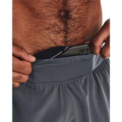 Under Armour Mens UA Speedpocket 7inch Running Shorts -Under Armour Shop Rebel 63324601 01 grey hi res