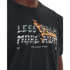 Under Armour Mens Less Talk More Run Tee -Under Armour Shop Rebel 63325601 01 black hi res