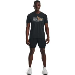 Under Armour Mens Less Talk More Run Tee -Under Armour Shop Rebel 63325601 02 black hi res