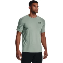 Under Armour Mens Sportstyle Left Chest Tee Green S