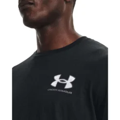Under Armour Mens UA ABC Camo Fill Big Logo Tee -Under Armour Shop Rebel 63328101 01 black hi res