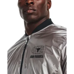 Under Armour Project Rock Mens Disrupt Bomber Jacket 6 Under Armour Project Rock Mens Disrupt Bomber Jacket -Under Armour Shop Rebel 63328401 01 grey hi res