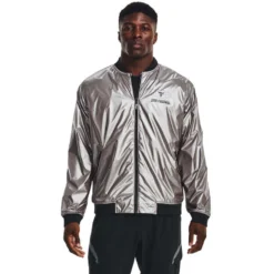 Under Armour Project Rock Mens Disrupt Bomber Jacket
