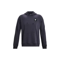Under Armour Project Rock Mens Heavyweight Pullover Hoodie -Under Armour Shop Rebel 63328501 03 grey hi res