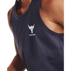 Under Armour Project Rock Mens ArmourPrint Tank -Under Armour Shop Rebel 63329501 01 grey hi res