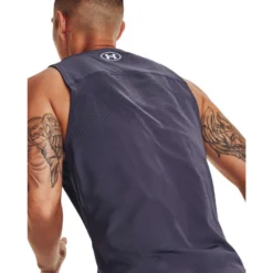 Under Armour Project Rock Mens ArmourPrint Tank -Under Armour Shop Rebel 63329501 02 grey hi res