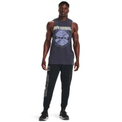 Under Armour Project Rock Mens Iron Paradise Blade Tank -Under Armour Shop Rebel 63329801 01 grey hi res