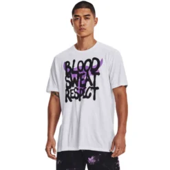Under Armour Project Rock Mens Blood, Sweat, Respect Tee