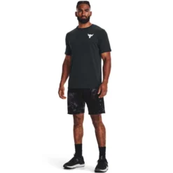 Under Armour Project Rock Respect Mens Tee -Under Armour Shop Rebel 63330401 01 black hi res