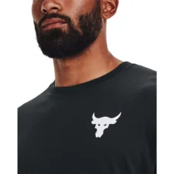 Under Armour Project Rock Respect Mens Tee -Under Armour Shop Rebel 63330401 02 black hi res
