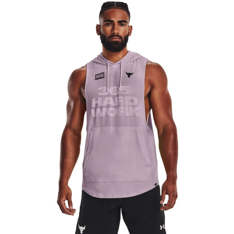 Under Armour Project Rock Mens Show Your Work Tank Purple XL 2 Under Armour Project Rock Mens Show Your Work Tank Purple XL - Image 2