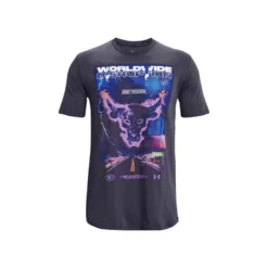 Under Armour Project Rock Mens Worldwide Disruption Tee -Under Armour Shop Rebel 63330601 03 grey hi res