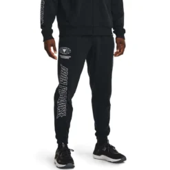 Under Armour Project Rock Rival Fleece Jogger Pants Black S