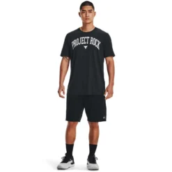 Under Armour Project Rock Mens Payoff Tee -Under Armour Shop Rebel 63331201 01 black hi res