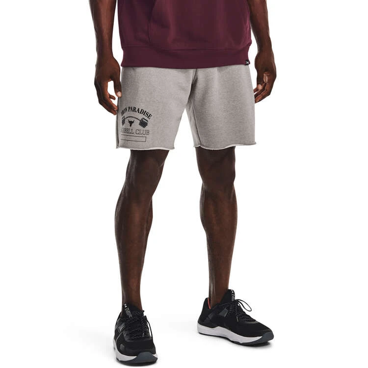 Under Armour Project Rock Mens Terry Shorts 1 Under Armour Project Rock Mens Terry Shorts