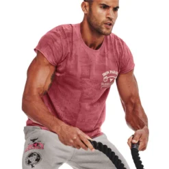 Under Armour Project Rock Mens Show Your Gym Tee -Under Armour Shop Rebel 63332101 03 red hi res