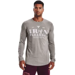 Under Armour Project Rock Mens Iron Paradise Long Sleeve Tee