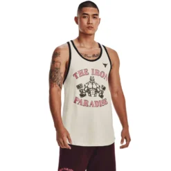 Under Armour Project Rock Mens Iron Paradise Tank