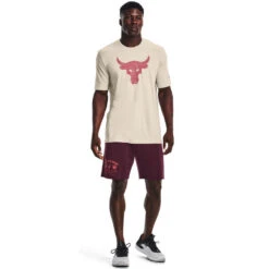 Under Armour Project Rock Mens Brahma Bull Tee -Under Armour Shop Rebel 63332701 02 white hi res