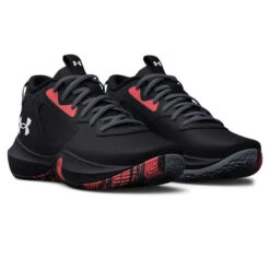 Under Armour Lockdown 6 GS Kids Basketball Shoes -Under Armour Shop Rebel 63338001 01 blackred hi res