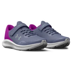 Under Armour Charged Pursuit 3 PS Kids Running Shoes -Under Armour Shop Rebel 63521401 01 purplesilver hi res