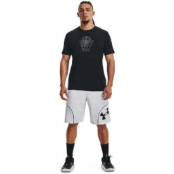 Under Armour Mens Basketball Icon Tee -Under Armour Shop Rebel 64984301 01 black hi res