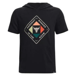 Under Armour Boys Project Rock Hoodie Black M