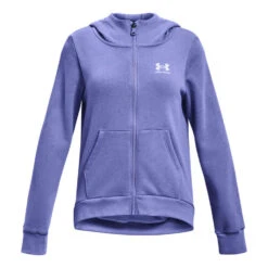 Under Armour Girls Rival Fleece Full Zip Hoodie