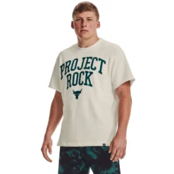 Under Armour Project Rock Mens Heavyweight Terry Tee