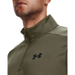 Under Armour Mens Armour Fleece 1/4 Zip Sweatshirt -Under Armour Shop Rebel 65042501 02 green hi res