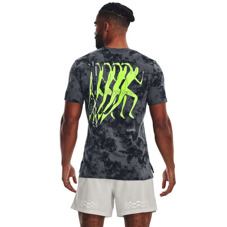 Under Armour Mens UA Run Anywhere Wash Tee 2 Under Armour Mens UA Run Anywhere Wash Tee - Image 2