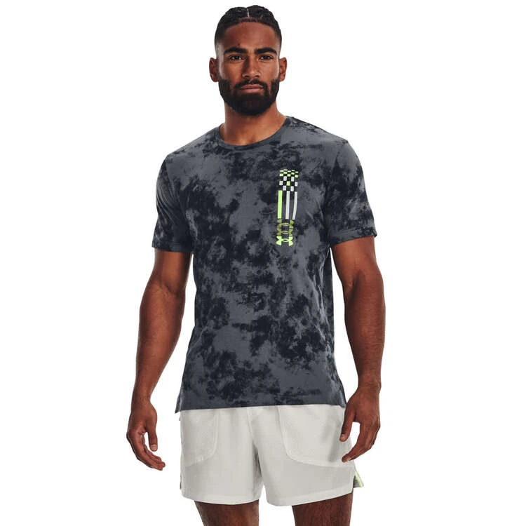 Under Armour Mens UA Run Anywhere Wash Tee 1 Under Armour Mens UA Run Anywhere Wash Tee