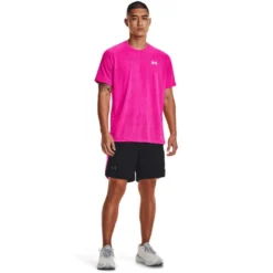 Under Armour Mens UA Launch 7-inch Graphic Shorts -Under Armour Shop Rebel 65052901 01 black hi res