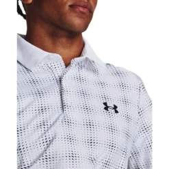 Under Armour Mens UA Playoff 3.0 Printed Golf Polo -Under Armour Shop Rebel 65053801 04 white hi res
