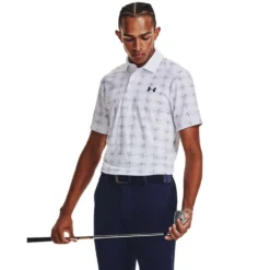 Under Armour Mens UA Playoff 3.0 Printed Golf Polo