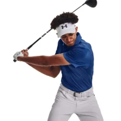 Under Armour Mens UA Playoff 3.0 Stripe Golf Polo -Under Armour Shop Rebel 65053901 02 blue hi res