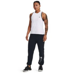 Under Armour Womens Woven Graphic Pants -Under Armour Shop Rebel 65058401 01 black hi res