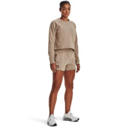 Under Armour Womens Terry Shorts -Under Armour Shop Rebel 65063801 01 brown hi res