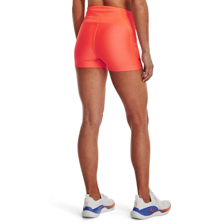 Under Armour Womens HeatGear Mid-Rise Shorty Shorts 2 Under Armour Womens HeatGear Mid-Rise Shorty Shorts - Image 2