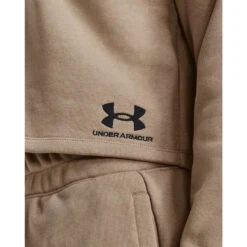 Under Armour Womens Terry Long Sleeve Crop Top -Under Armour Shop Rebel 65142701 02 brown hi res