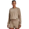 Under Armour Womens Terry Long Sleeve Crop Top