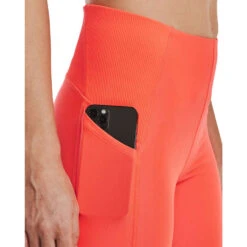 Under Armour Womens HeatGear No Slip Ankle Tights -Under Armour Shop Rebel 65143201 02 orange hi res