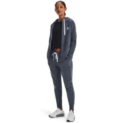 Under Armour Womens Rival Fleece Full Zip Hoodie 6 Under Armour Womens Rival Fleece Full Zip Hoodie -Under Armour Shop Rebel 65144401 01 grey hi res
