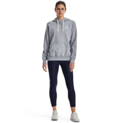 Under Armour Womens Rival Fleece Oversized Hoodie -Under Armour Shop Rebel 65144801 01 grey hi res